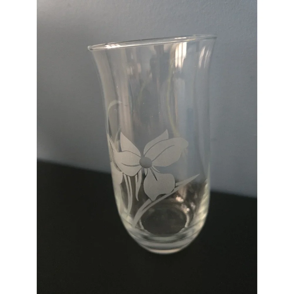 Crystal Clear Industries Crystal Floral 16 oz Glasses Made In Turkey Replacement